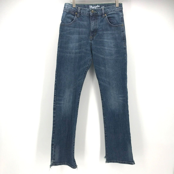 Wrangler Retro Slim Straight Fit Jean Boy 16 R Youth Cowboy Adjustable Waist - Picture 1 of 16